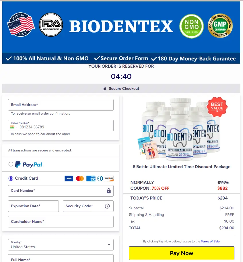 Biodentex-order-page
